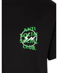 T-shirt à col rond noir Anti Social Social Club