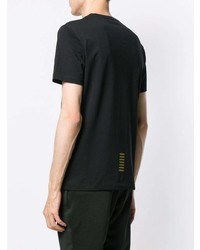 T-shirt à col rond noir Ea7 Emporio Armani