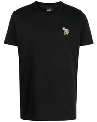 T-shirt à col rond noir PS Paul Smith