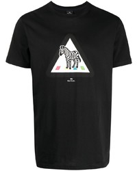 T-shirt à col rond noir PS Paul Smith