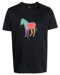 T-shirt à col rond noir PS Paul Smith