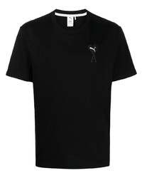 T-shirt à col rond noir Puma
