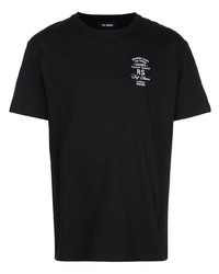 T-shirt à col rond noir Raf Simons