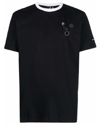 T-shirt à col rond noir Raf Simons X Fred Perry