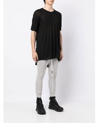 T-shirt à col rond noir Boris Bidjan Saberi