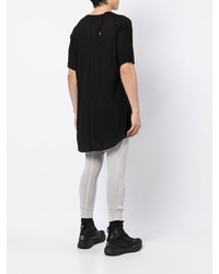 T-shirt à col rond noir Boris Bidjan Saberi