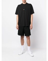 T-shirt à col rond noir MSGM