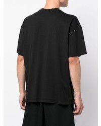 T-shirt à col rond noir MSGM