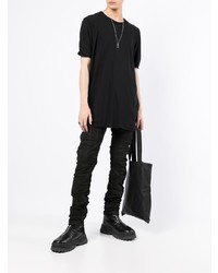 T-shirt à col rond noir Boris Bidjan Saberi