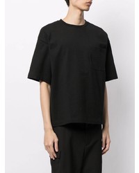 T-shirt à col rond noir Maison Mihara Yasuhiro