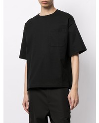 T-shirt à col rond noir Maison Mihara Yasuhiro