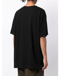 T-shirt à col rond noir Yohji Yamamoto