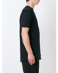 T-shirt à col rond noir Damir Doma