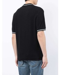 T-shirt à col rond noir Fred Perry