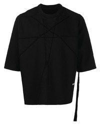 T-shirt à col rond noir Rick Owens DRKSHDW