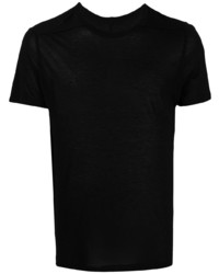 T-shirt à col rond noir Rick Owens