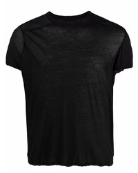 T-shirt à col rond noir Rick Owens