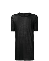 T-shirt à col rond noir Rick Owens