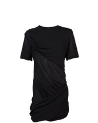 T-shirt à col rond noir Rick Owens