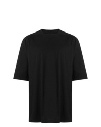 T-shirt à col rond noir Rick Owens