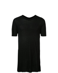 T-shirt à col rond noir Rick Owens