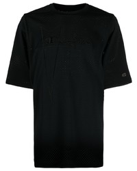 T-shirt à col rond noir Rick Owens X Champion