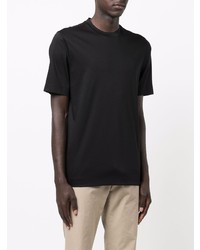 T-shirt à col rond noir Z Zegna