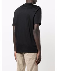 T-shirt à col rond noir Z Zegna