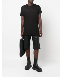 T-shirt à col rond noir Rick Owens