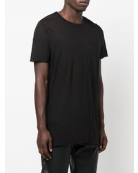 T-shirt à col rond noir Rick Owens