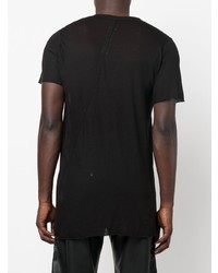 T-shirt à col rond noir Rick Owens