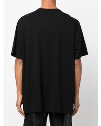 T-shirt à col rond noir Yohji Yamamoto