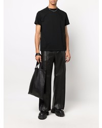 T-shirt à col rond noir Rick Owens