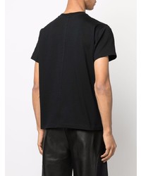 T-shirt à col rond noir Rick Owens