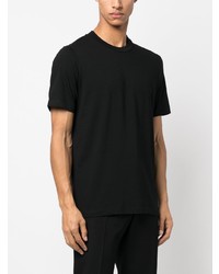 T-shirt à col rond noir Jil Sander