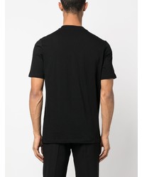 T-shirt à col rond noir Jil Sander