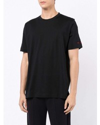 T-shirt à col rond noir Kiton