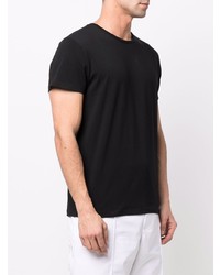 T-shirt à col rond noir Jil Sander