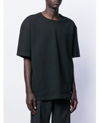 T-shirt à col rond noir Maison Margiela