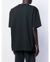 T-shirt à col rond noir Maison Margiela