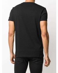 T-shirt à col rond noir Balmain