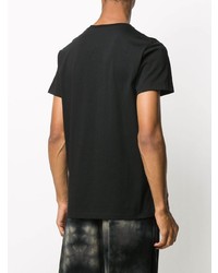 T-shirt à col rond noir Jil Sander