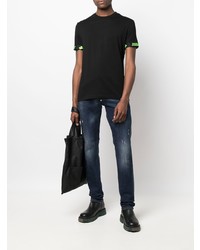 T-shirt à col rond noir DSQUARED2