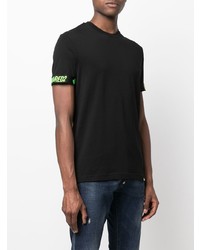 T-shirt à col rond noir DSQUARED2