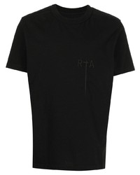 T-shirt à col rond noir RtA