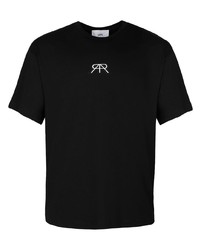 T-shirt à col rond noir RtA