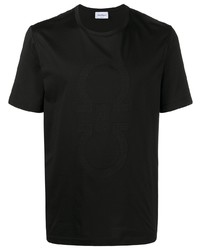 T-shirt à col rond noir Salvatore Ferragamo