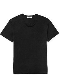 T-shirt à col rond noir Sandro