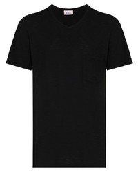T-shirt à col rond noir Schiesser