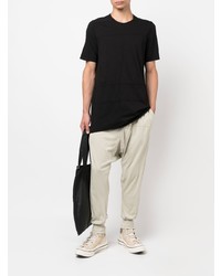 T-shirt à col rond noir Rick Owens DRKSHDW